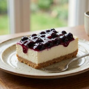บลูเบอร์รี่ชีสพาย (Blueberry Cheese Pie)