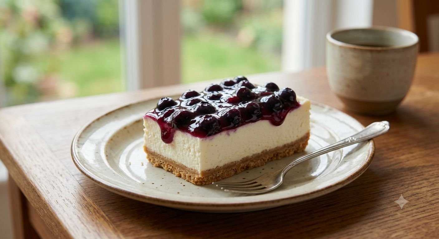 บลูเบอร์รี่ชีสพาย (Blueberry Cheese Pie)