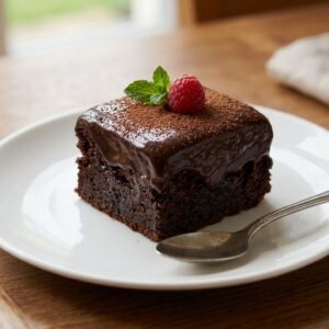 ช็อกโกแลตหน้านิ่ม (Soft Chocolate Cake)